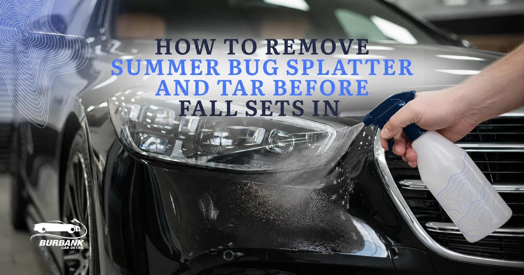 How to Remove Summer Bug Splatter and Tar Before Fall