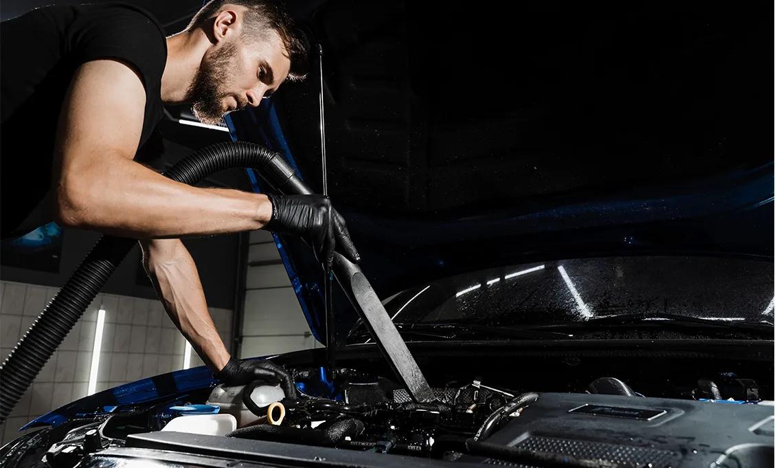 Drying Car Engine