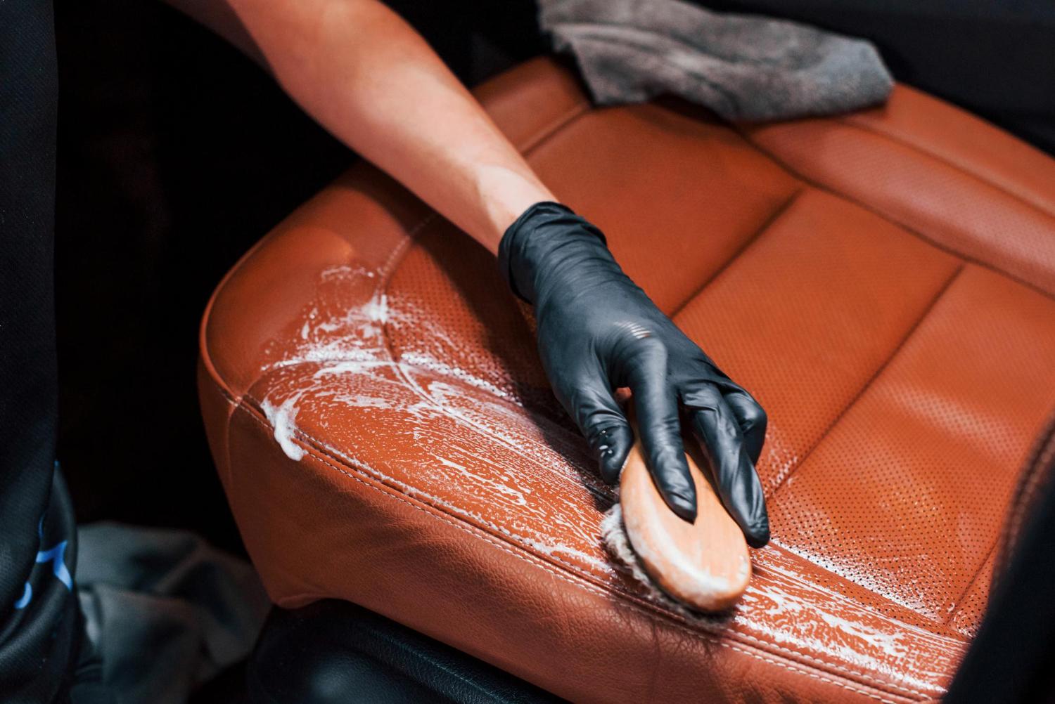 leather car seat cleaning