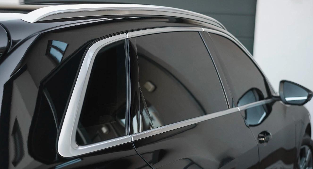 Car with a dark window tint