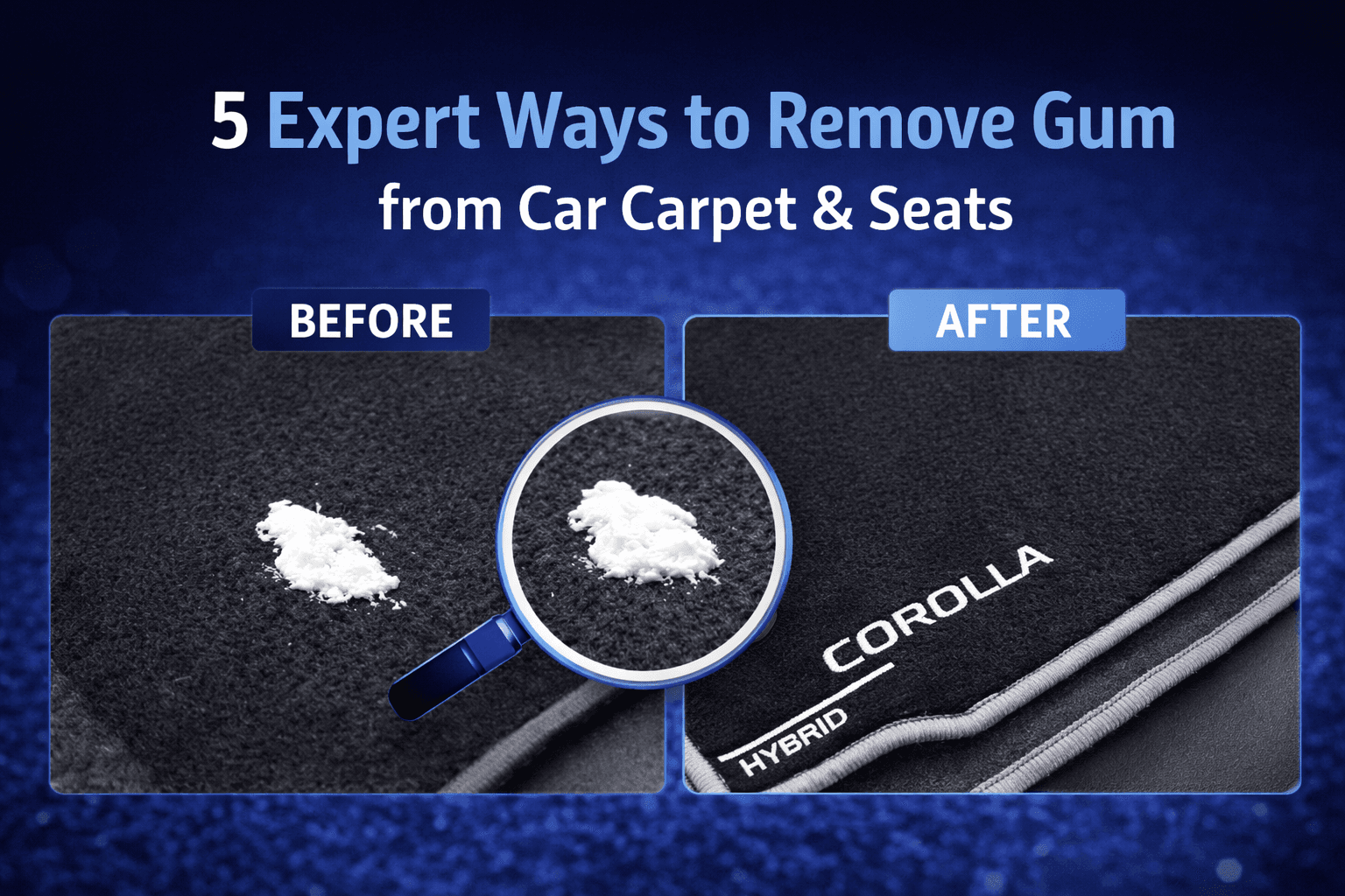 5 Expert Ways to Get Gum Out of Car Carpet & Seats